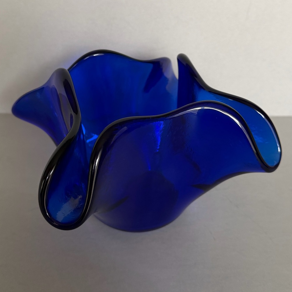 Cobalt Blue Handkerchief Bowl